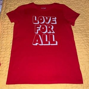 🌼 ❤️ Cat & Jack Shirt Girls Size XL 14 16 New NWOT Valentine’s Day Love